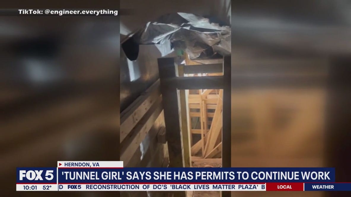 Herndon's TikTok 'Tunnel Girl' gets permit to continue digging